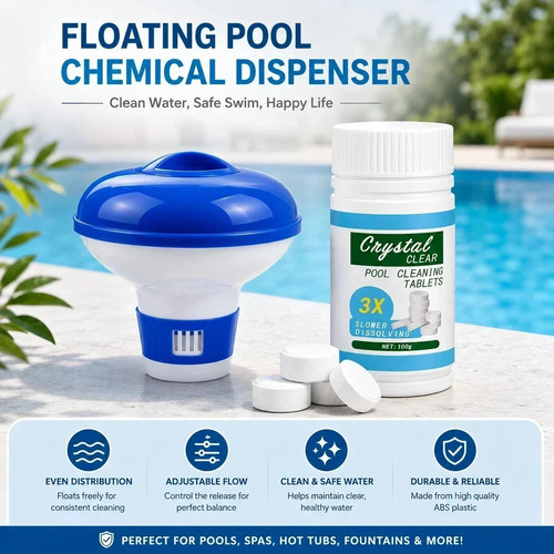 100 chlorine tablets floating - chlorine, +floating