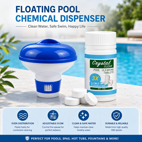 100 chlorine tablets - tablets, +floating