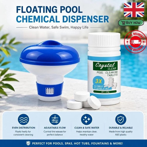 100 chlorine tablets floating - 100,